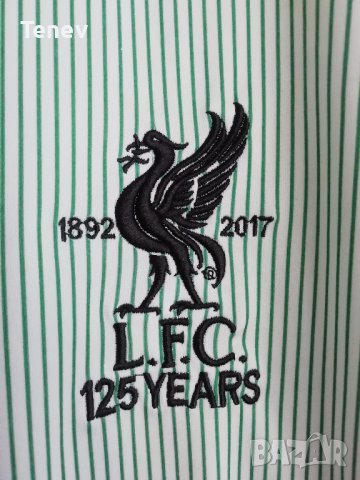 Liverpool оригинална юбилейна рядка тениска фланелка Ливърпул размер L 2017/2018 Away , снимка 4 - Тениски - 38443928