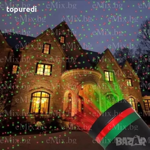 Лазерен прожектор за коледна украса Star Shower, снимка 2 - Прожектори - 50726469