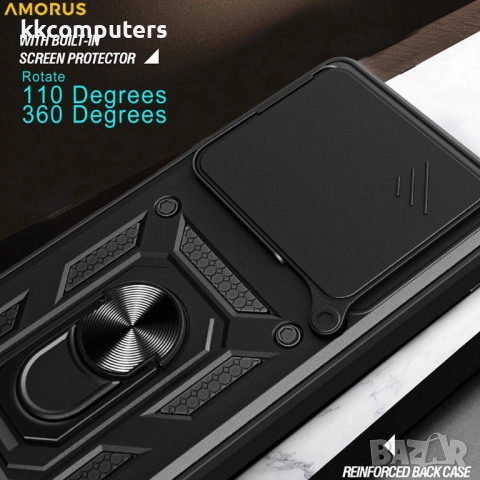 AMORUS Магнитен Калъф за Oppo Find X9 Pro 5G -Военен клас защита, Капак за камерата, Стойка, Вкл. Пр, снимка 13 - Калъфи, кейсове - 52705534