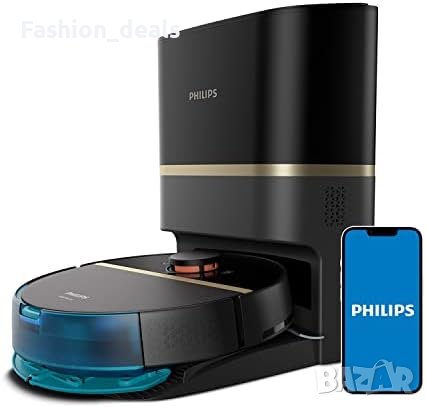 Нова Philips XU7100/01 Робот Прахосмукачка и Моп, 180 минути, Лазерно Сканиране