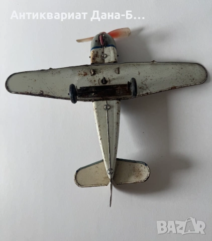 Рядък ретро метален самолет „ДОСААФ“ – СССР, Колекционерска играчка, снимка 4 - Колекции - 54237771