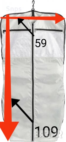 Градска чанта за облекло, побира до два костюма или рокли, аксесоари и др., снимка 2 - Чанти - 38215772