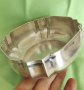 Изключително Красив Изящен Старинен Сребърен Италиански Аристократичен Съд, снимка 6