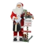 Музикална фигура на Дядо Коледа с LED светлини -100 см./Дядо Коледа с пощенска кутия и писма, снимка 3