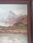 пейзаж Матерхорн подпис маслени бои Швейцария, снимка 2