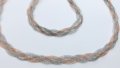 Сребърно колие и гривна. 925. Много оригинална плетка., снимка 2