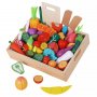 Огромен сет дървени магнитни плодове и зеленчуци XXL / чудесен за подарък / дървени игри, снимка 1 - Образователни игри - 37430860