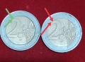 2Евро Германия със дефект 2002г.Със буквата (F). , снимка 3