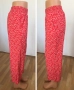 С размер Нов Дамски Панталон Monki с етикети Червен Бял Флорален на Цветя, снимка 13