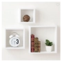 Комплект декоративни рафтове Mercado Trade, За стена, 3бр., Бял, снимка 1
