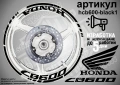 Honda CB 600 кантове + надписи за джанти , снимка 2