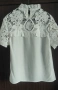 бяла блуза с рязана дантела, снимка 2