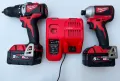 Milwaukee M18 BLiD2 Безчетков импакт и Milwaukee M18 BLPD2 Безчетков ударен винтоверт, снимка 1