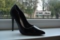 4 Чифта Елегантни Черни Лачени Официални Дамски Обувки на Ток Артикул №049, снимка 1