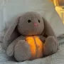 Интерактивно Плюшено дишащо зайче, Плюшена играчка за сън, снимка 1