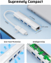 Acer USB А към Ethernet адаптер, 4-в-1 USB-А хъб с 3 USB-A 3.1 и 1Gbps RJ45 - НЯМА А към С адаптер, снимка 6