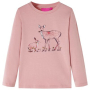 Детска тениска с дълъг ръкав, розова, 92(SKU:14389