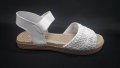 Дамски сандали 3308 в бяло и бежово, снимка 5