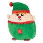 Коледен плюшен елф със звук, 12см, снимка 1 - Плюшени играчки - 42781004