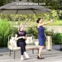 Градински диван Outsunny с възглавници, снимка 9
