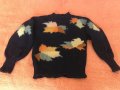Вълнен Дамски Пуловер с есенни листа Вълнен пуловер