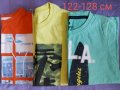 Сетове от 3 тениски за момче размер 122-128 см, снимка 1 - Детски тениски и потници - 33919202