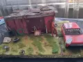 Диорама-изоставен гараж 1:24, снимка 10