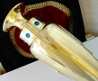 Царски бронзов свещник,ваза,рубин,сапфир,35 см.,780 гр. , снимка 12