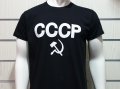 Нова черна мъжка тениска с трансферен печат СССР, Русия, снимка 7