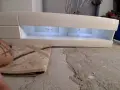 Тв шкаф с LED , и рафтове за стена , снимка 3