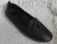 Обувки, естествена кожа, черни, код 602/ББ1/55, снимка 1 - Дамски ежедневни обувки - 40797773