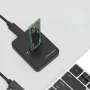 Докинг станция за M.2 SSD дискове, Type-C, Черен, снимка 1