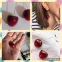 🍒Нови обеци черешки. Изключително атрактивни. Иде ти да ги изядеш 🙂 Като истински. 15 лв/ Еконт🍒 С т, снимка 2
