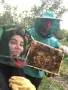 Висококачествена камуфлажна предпазна шапка с було против комари за риболов защита от пчели насекоми, снимка 15