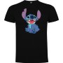 Нова детска тениска със Стич (Stitch) в черен цвят 