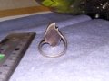 ИЗИСКАН СЕДЕФЕН СРЕБЪРЕН АР НУВО ПРЪСТЕН СРЕБРО 925 ЮВЕЛИРНА РЪЧНА ИЗРАБОТКА 34615, снимка 5