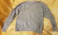 Мъжки пуловер остро деколте  сив Вълнен нов, снимка 3