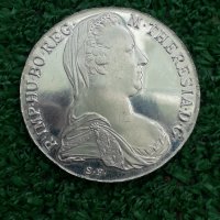 сребърна монета от 1 талер 1780г. Австро-Унгария, РЕСТРАЙК., снимка 2 - Нумизматика и бонистика - 40062615