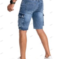 Мъжки дънкови къси панталони с няколко джоба, 2цвята - 023 , снимка 9 - Къси панталони - 40588267
