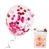 Балони - Прозрачен с конфети /10 броя/ всякакви цветове, снимка 5 - Декорация за дома - 34171196