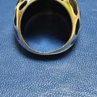 Масивен дизайнерски сребърен пръстен р-р 19мм , снимка 7 - Пръстени - 44807982
