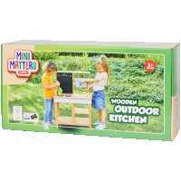 Дървена открита кухня Mini Matters, снимка 2 - Образователни игри - 40431826