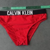 Calvin Klein M/L червена спортна бикина/бански с лека лъскавина, снимка 7 - Бански костюми - 42069448