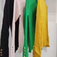 Цветни блузки 💛💚💗🖤, снимка 1 - Блузи с дълъг ръкав и пуловери - 39066615