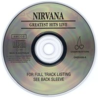 Nirvana – 1994 - Greatest Hits Live(Chartbusters – CHER-056-A)(CHER-056 -1832-), снимка 4 - CD дискове - 40734164