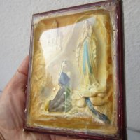 Молитва икона много стара фигура фигури релеф 16х12 см, снимка 4 - Други - 32051480