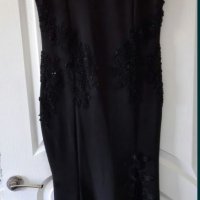 Дамска официална дълга рокля в черен цвят , снимка 1 - Рокли - 33923316