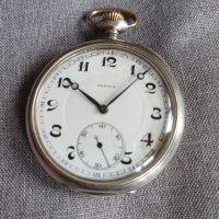 Сребърен джобен часовник Zenith , снимка 1 - Антикварни и старинни предмети - 40414436