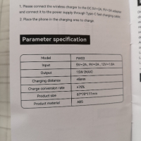 Универсално Безжично Зарядно за телефони JMMO - PW03 15W, снимка 11 - Оригинални зарядни - 44699319