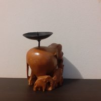 Африкански слон Свещник., снимка 2 - Антикварни и старинни предмети - 34882268